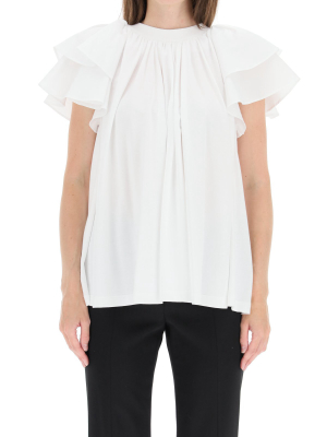 Alexander Mcqueen Ruffled Sleeve Blouse