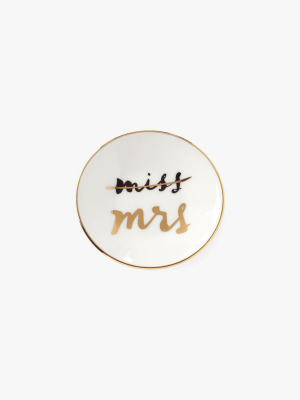 Miss To Mrs Ring Dish