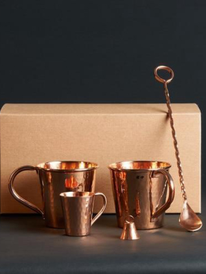 Recycled Copper Moscow Mule Gift Set