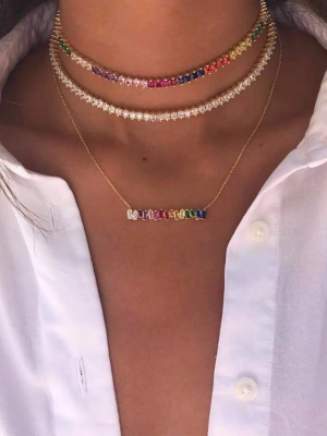 'jorja' Rainbow Crystals Necklace