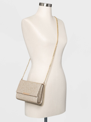 Flap Metal Bar Clutch Crossbody Bag - A New Day™