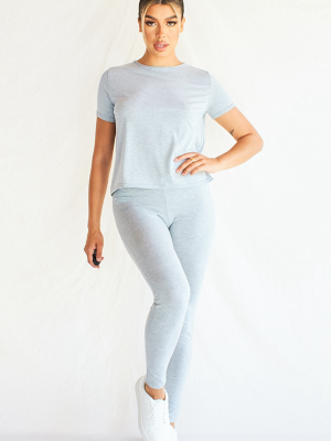 Grey T-shirt & Legging Set