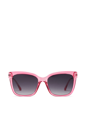 Pink Classic Square Sunglasses