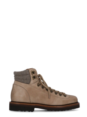 Brunello Cucinelli Lace Up Hiking Boots