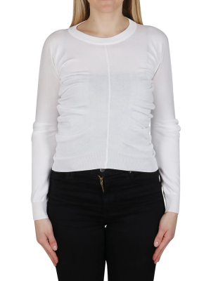 Maison Margiela Ruched Knitted Jumper