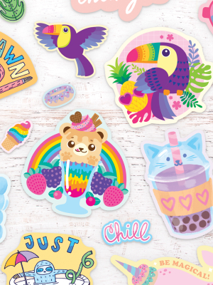 Fluffy Cotton Candy Scented Stickers