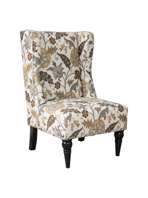 Iohomes Galvez Contemporary Wingback Accent Chair