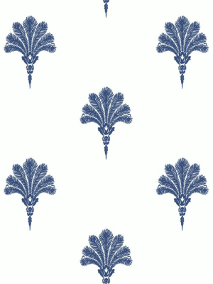 Summer Fan Wallpaper In Coastal Blue From The Beach House Collection By Seabrook Wallcoverings