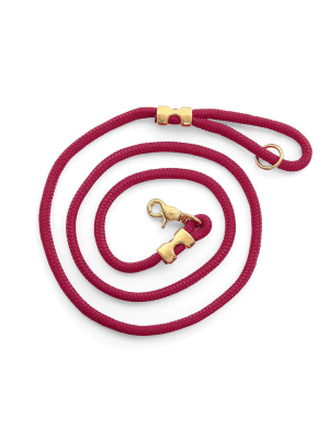 Wine Marine Rope Dog Leash (standard/petite)