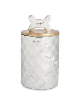 Julia Knight Dog Treat Canister In Toffee