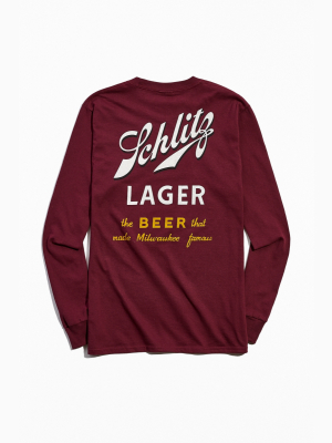 Schlitz Lager Long Sleeve Tee