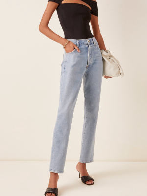 The Benefit Stretch High-rise Straight-leg Jeans