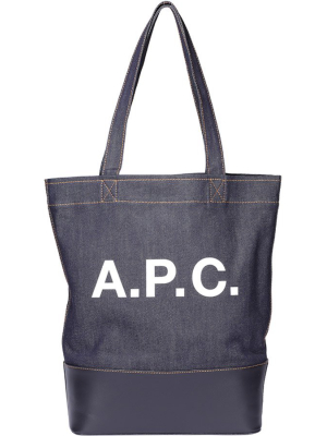 A.p.c Axelle Two-tone Tote Bag