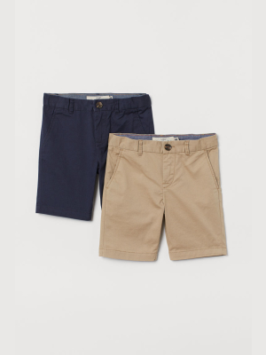 2-pack Chino Shorts