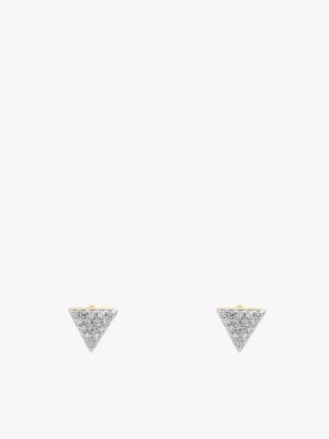 Diamond Triangle Studs