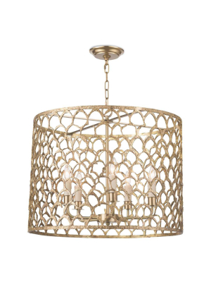 Cabana Chandelier (brass)