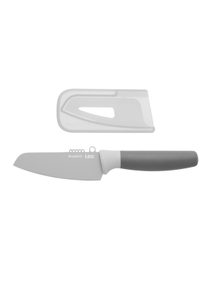 Berghoff Leo 4.25" Stainless Steel Vegetable Knife With Zester, Gray