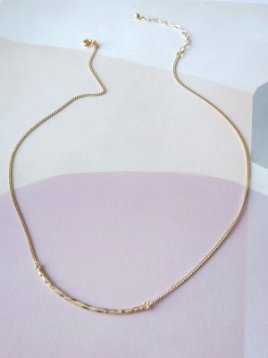 Hammered Bar Necklace (sd1605)