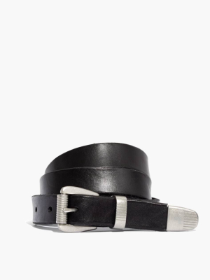 Leather Three-piece Belt