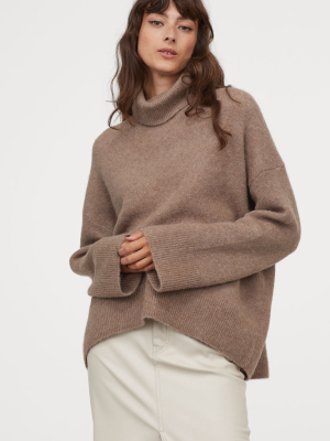 Wool-blend Turtleneck Sweater
