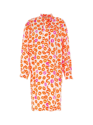 Marni Lip Printed Shirt Dress