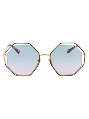 Chloé Eyewear Octagonal Frame Sunglasses