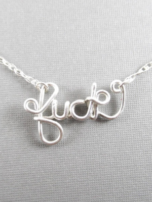 *not Your Mamas Necklace, Sterling Silver