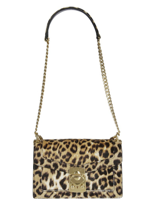 Miu Miu Leopard Print Shoulder Bag