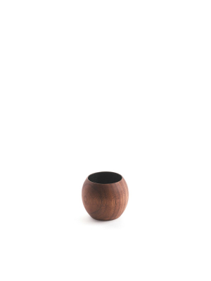 Black Walnut Sphere Cup