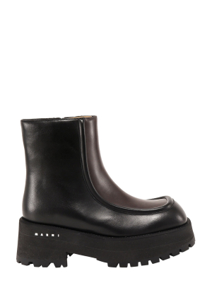 Marni Two-tone Ankle Boots