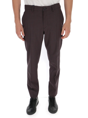 Prada Checked Tapered Pants