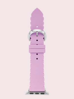 Lavendar Scallop Silicone 38/40mm Band For Apple Watch®