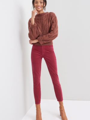 Paige Hoxton High-rise Slim Corduroy Pants