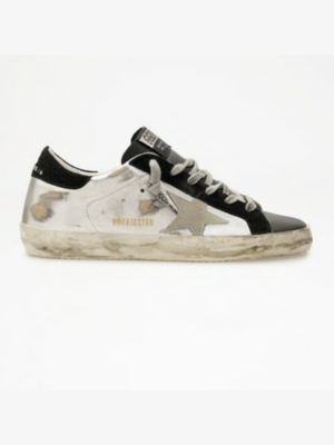 Golden Goose Super-star Laminated Upper Suede Star And Heel