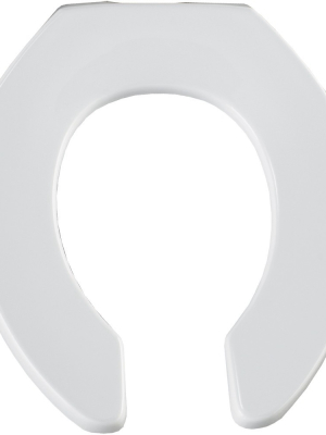 Bemis 955c Round Commercial Plastic Open Front Toilet Seat