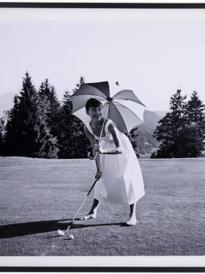 Golfing Hepburn By Getty Images