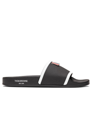 Thom Browne Rubber Pool Slide - Black