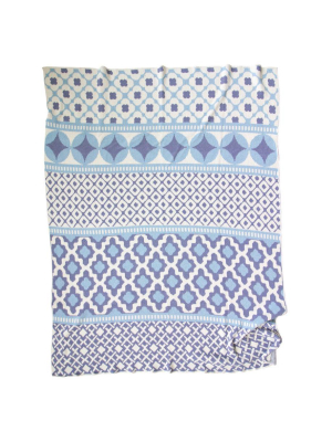 Happy Habitat Misaki Throw - Cornflower