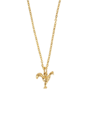 Tiny Rooster Necklace