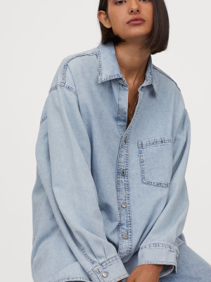 Oversized Denim Shirt