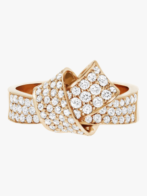 Knot Pavé Diamond Ring