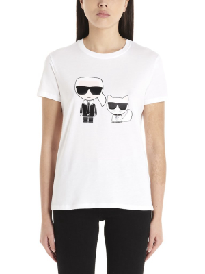 Karl Lagerfeld Graphic Print Crewneck T-shirt