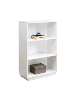 48" Trimble 3 Shelf Bookcase - White - Whalen