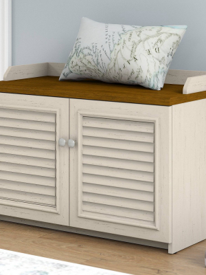 Fairview Shoe Storage Bench- Bush Furniture