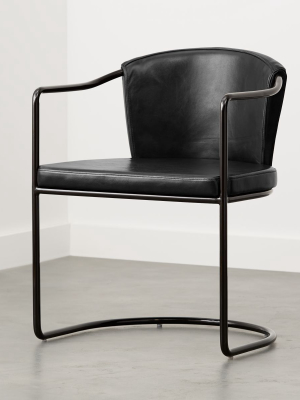 Cleo Black Cantilever Chair