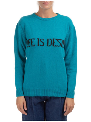 Alberta Ferretti Life Is Desire Knit Sweater