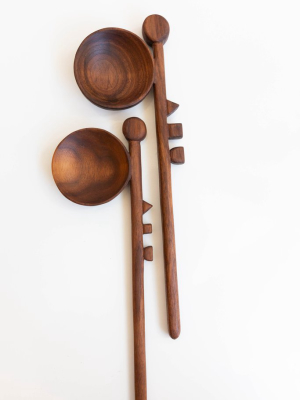 Steph Throwbridge Dark Wood Geo Spoon