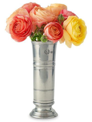 Footed Cylinder Vase