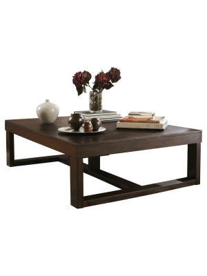 Watson Rectangular Cocktail Table Dark Brown - Signature Design By Ashley