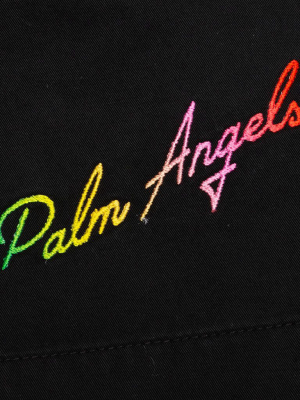 Palm Angels Exodus Side Tape Shorts - Black/multi